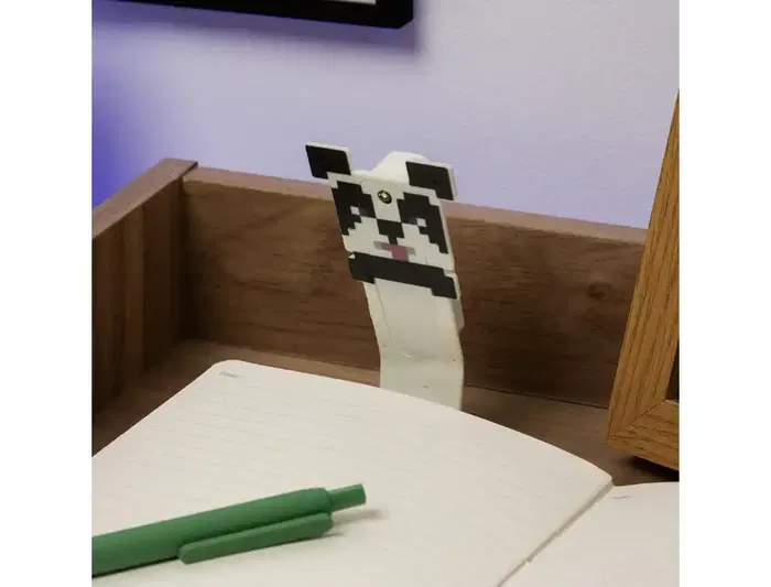 Wondee Lámpara de Lectura Minecraft Panda LED, Inspirada en Videojuego, Accesorio Oficial para Fans
