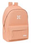 Safta Mochila doble para portátil 15,6" USB Munich Básicos Peach 31x44x18 cm