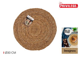 Privilege Salvamantel Redondo Seagrass 30 cm (36 Unidades)