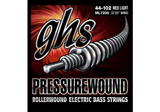 GHS Juego de Cuerdas Pressurewound Medium Light 44-102 GHS Juego de Cuerdas Pressurewound Medium Light 44-102