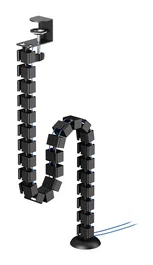 Neomounts ADS06-131BL Organizador Vertebral de Cables con Montaje de Abrazadera