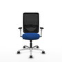 PIQUERAS Y CRESPO Silla de oficina Zulema con mecanismo Sincro, Azul y Negro