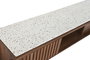 DKD Home Decor Mueble TV Terrazo Oriental Acacia 166 x 46 x 52 cm