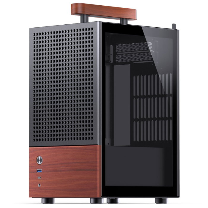 Jonsbo T6 Mini Tower con Vidrio Templado y Madera - Negro