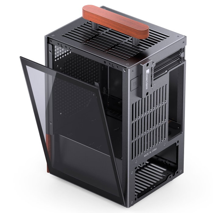 Jonsbo T6 Mini Tower con Vidrio Templado y Madera - Negro