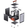 Jonsbo T6 Mini Tower con Vidrio Templado y Madera - Negro