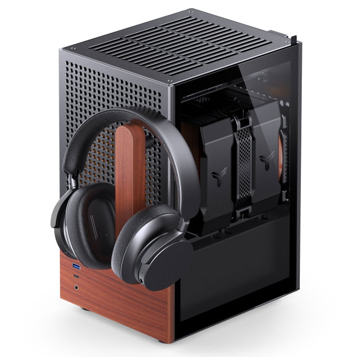 Jonsbo T6 Mini Tower con Vidrio Templado y Madera - Negro