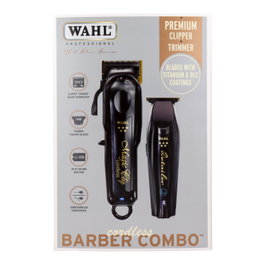Wahl Barber Combo Cordless - Magic Clip Cordless Negra + Trimmer Detailer Cordless Negro