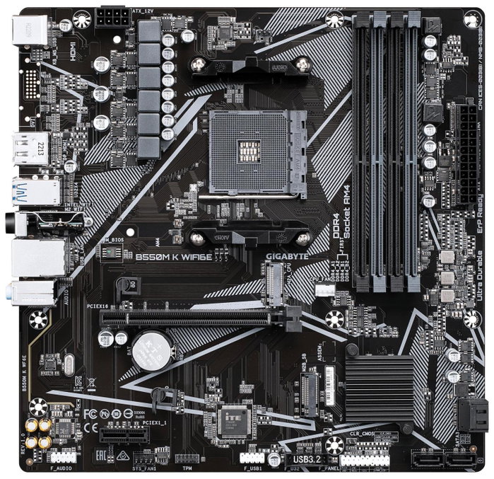 Gigabyte B550M K WIFI6E