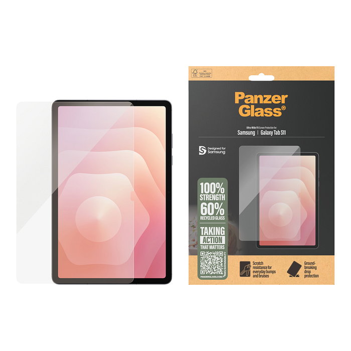 PanzerGlass Protector de Pantalla Samsung Galaxy Tab S11 Ultra-Wide Fit