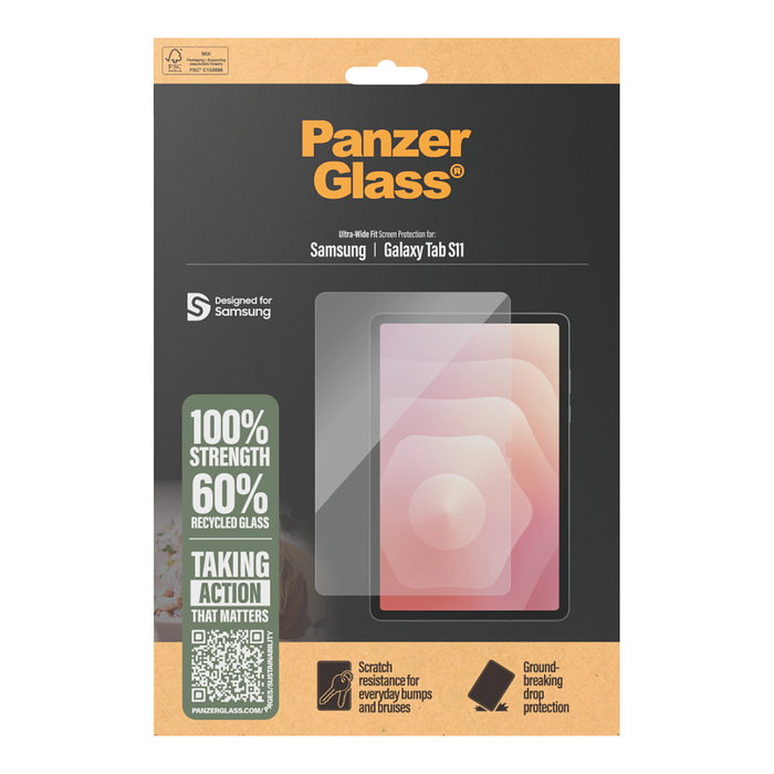 PanzerGlass Protector de Pantalla Samsung Galaxy Tab S11 Ultra-Wide Fit