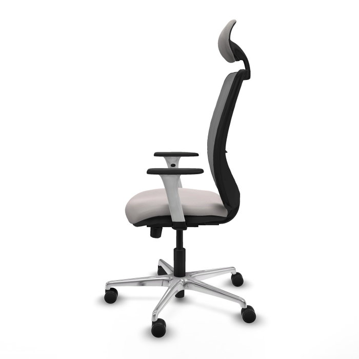 PIQUERAS Y CRESPO Silla de oficina Zulema con mecanismo Sincro/Traslack, Blanco y Gris PIQUERAS Y CRESPO Silla de oficina Zulema con mecanismo Sincro/Traslack, Blanco y Gris