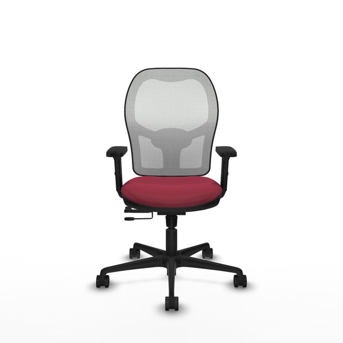 PIQUERAS Y CRESPO Silla de oficina Jorquera Granate y Blanco PIQUERAS Y CRESPO Silla de oficina Jorquera Granate y Blanco