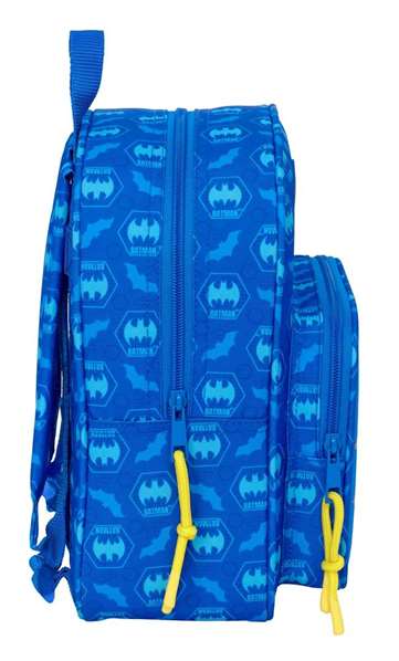 Safta Mochila Guardería Adaptable a Carro Batman Preescolar 22x27x10 cm Niños 3+ Años