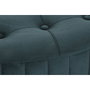DKD Home Decor Set de 3 Reposapiés de Terciopelo Verde, Burdeos, Gris y Dorado