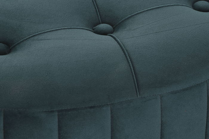 DKD Home Decor Reposapies Set de 3 Verde Burdeos 80 x 45 x 80 cm