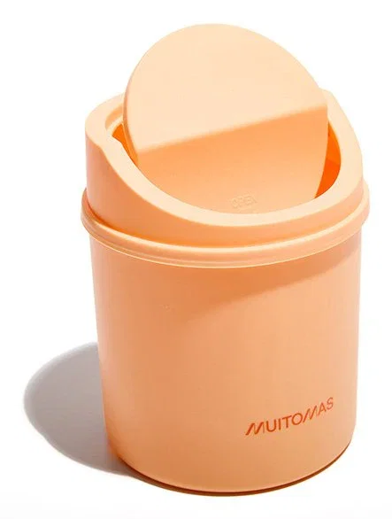Muitomas Cesta de escritorio Peach Fuzz