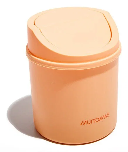 Muitomas Cesta de escritorio Peach Fuzz