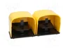 PIZZATO ELETTRICA Interruptor de pie amarillo (SPST-NO + SPST-NC) x2 IP65