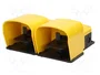 PIZZATO ELETTRICA Interruptor de pie amarillo (SPST-NO + SPST-NC) x2 IP65