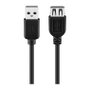 Goobay Cable de extensión USB 2.0 de 3,0 m, negro