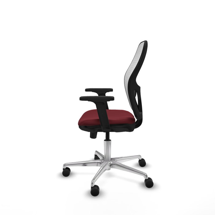 PIQUERAS Y CRESPO Silla de oficina Jorquera Sincro/Traslack Granate y Blanco PIQUERAS Y CRESPO Silla de oficina Jorquera Sincro/Traslack Granate y Blanco