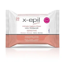 X-Epil Intimate Hygiene Sensitive Toallitas íntimas, 20 pzs
