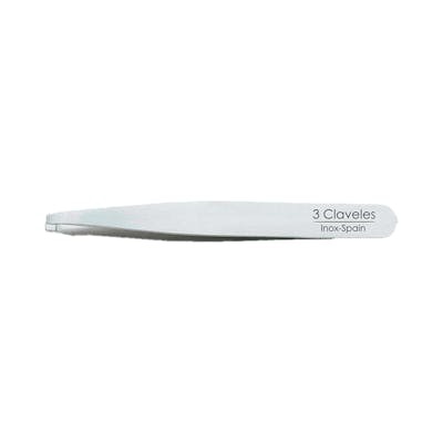 Tres Claveles Pinza de Depilar Recta de 10 cm en Acero Inoxidable Tres Claveles Pinza de Depilar Recta de 10 cm en Acero Inoxidable