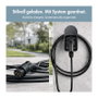 LogiLink Soporte para Pistola de Carga de Vehículo Eléctrico con Guardacables Negro