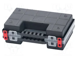 KISTENBERG Contenedor NORB DUO Doble con Cajitas Negro