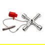 Knipex 001103 Llaves para armarios de control 76mm, para sistemas de gas, agua y electricidad