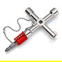 Knipex 001103 Llaves para armarios de control 76mm, para sistemas de gas, agua y electricidad