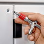 Knipex 001103 Llaves para armarios de control 76mm, para sistemas de gas, agua y electricidad