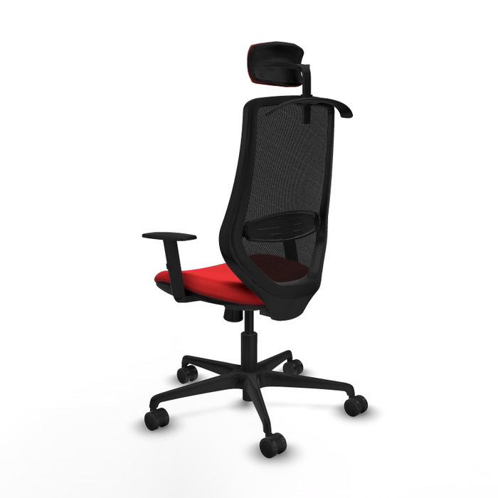 PIQUERAS Y CRESPO Silla de oficina Mardos con mecanismo Sincro Rojo