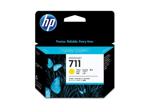 HP 711 Multipack de 3 Cartuchos de Tinta Amarilla 29 ml HP 711 Multipack de 3 Cartuchos de Tinta Amarilla 29 ml