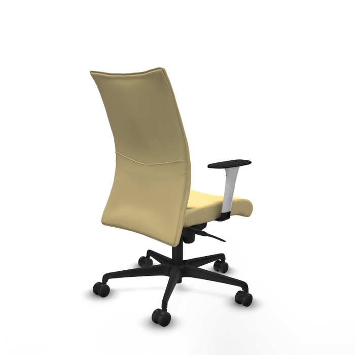 PIQUERAS Y CRESPO Silla Albacete Confidente Crema con Mecanismo Sincro y Brazos 1D PIQUERAS Y CRESPO Silla Albacete Confidente Crema con Mecanismo Sincro y Brazos 1D