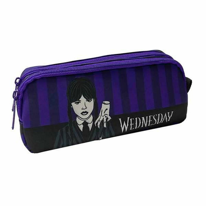 Toybags Portatodo Wednesday Miercoles Addams y Enid Gamer Case Doble Compartimento