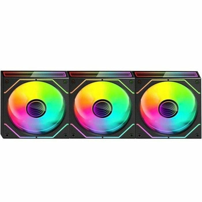 Mars Gaming Kit 3 Ventiladores MF-3DPROKIT ARGB 120mm Negro Mars Gaming Kit 3 Ventiladores MF-3DPROKIT ARGB 120mm Negro