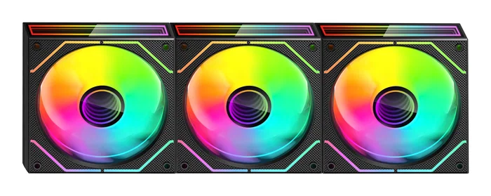 Mars Gaming Kit de 3 Ventiladores MF-3DPROKIT ARGB 120mm Negro con HUB, Control Remoto, PWM, Infinity Mirror, Sincronización Aura Sync/Mystic Light/RGB Fusion, Rodamientos FDB