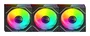 Mars Gaming Kit de 3 Ventiladores MF-3DPROKIT ARGB 120mm Negro con HUB, Control Remoto, PWM, Infinity Mirror, Sincronización Aura Sync/Mystic Light/RGB Fusion, Rodamientos FDB