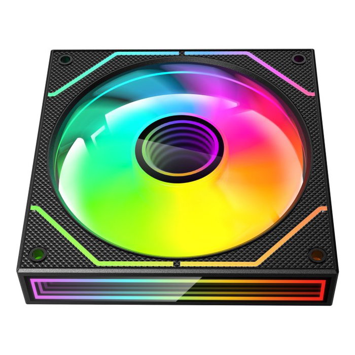 Mars Gaming MF3DPROKIT Kit de 3 Ventiladores ARGB Negro 120mm con Efecto Infinity Mirror 3D, Control Remoto RF y HUB de 10 Puertos para PC Gaming