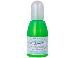 Tsukineko Tinta BRILLIANCE Verde Lima Perlado 20ml