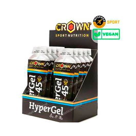 Crown Sport Nutrition Hypergel 45 Neutro 10x75g - Gel Energético con 45g Carbohidratos