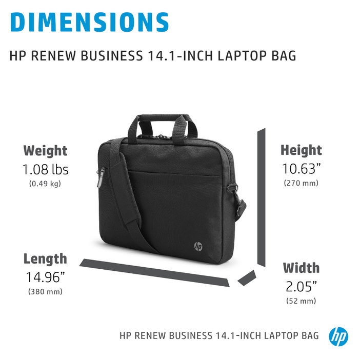 HP Renew Business 14.1 Laptop Bag Negro