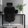PIQUERAS Y CRESPO Silla de oficina Jorquera con mecanismo Sincro en Granate y Negro