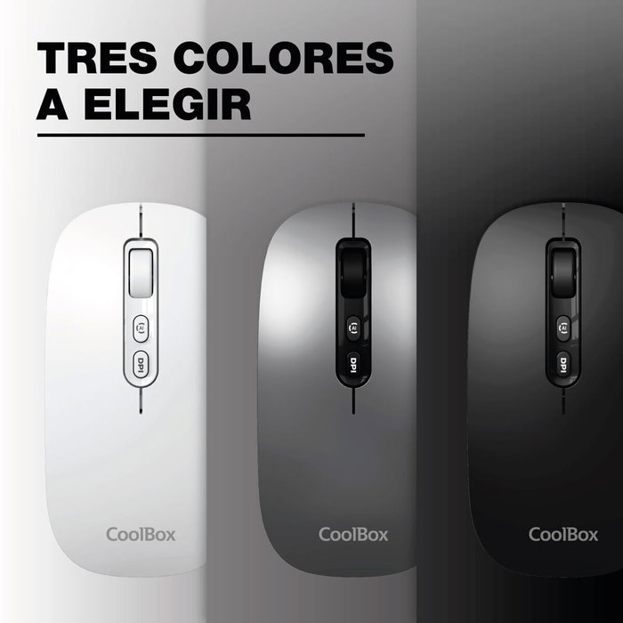 Coolbox W02-IA Ratón Inalámbrico con Botón IA Copilot Negro Coolbox W02-IA Ratón Inalámbrico con Botón IA Copilot Negro