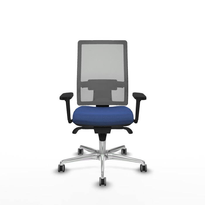 PIQUERAS Y CRESPO Silla de oficina Horna con mecanismo Sincro, Azul marino y Gris PIQUERAS Y CRESPO Silla de oficina Horna con mecanismo Sincro, Azul marino y Gris