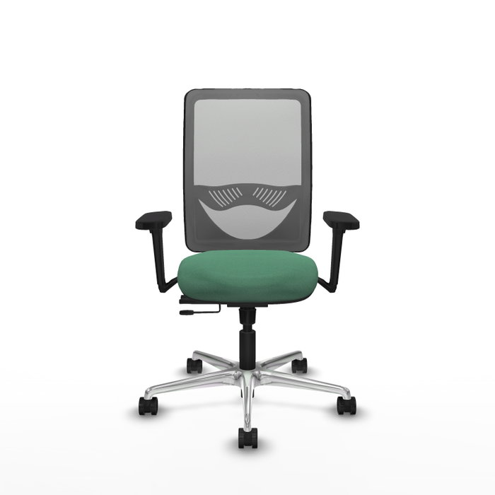 PIQUERAS Y CRESPO Silla de oficina Zulema Verde esmeralda y Gris PIQUERAS Y CRESPO Silla de oficina Zulema Verde esmeralda y Gris