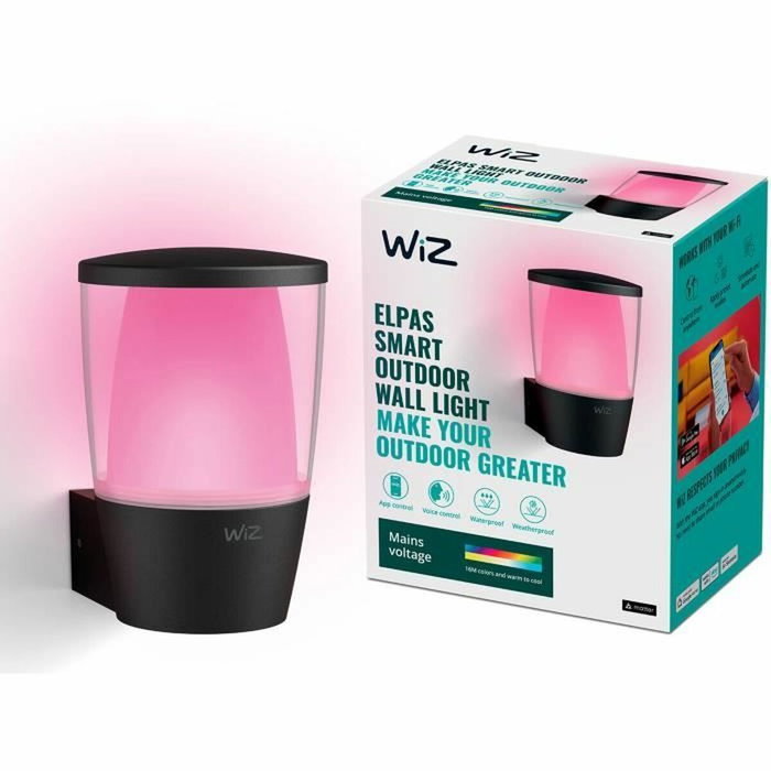 Wiz Aplique WIZ ELPAS Conectado Exterior Negro