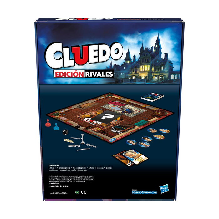 Hasbro Gaming Cluedo Edicion Rivales F9269 Juego de Mesa en Español